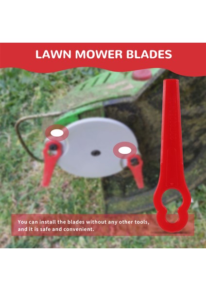 80 Adet 8.3cm Plastik Çim Biçme Bıçağı Yedek Bıçakları Bosch Einhell Çim Biçme Makinesi Için Çim Biçme Makinesi Bıçakları (Yurt Dışından) indirimleri