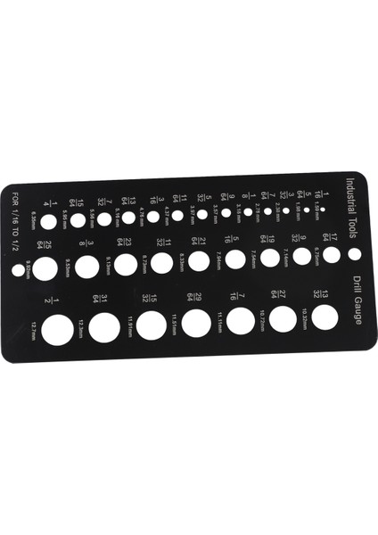 Matkap Ucu Ölçüsü 1/16 Inç Ila 1/2 Inç, Vida Boyutu ve Diş Ölçüsü Inç ve Ondalık Matkap Ölçüsü Matkap Ucu Boyut Kılavuzu (Yurt Dışından)