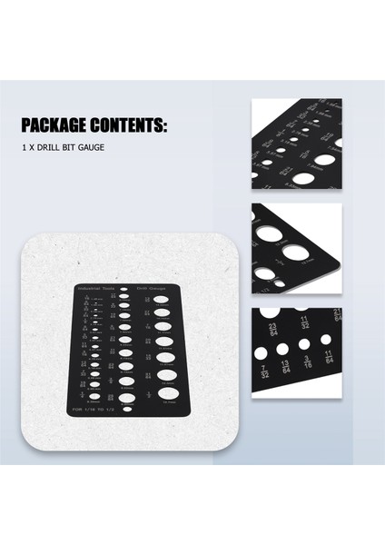 Matkap Ucu Ölçüsü 1/16 Inç Ila 1/2 Inç, Vida Boyutu ve Diş Ölçüsü Inç ve Ondalık Matkap Ölçüsü Matkap Ucu Boyut Kılavuzu (Yurt Dışından) indirimleri