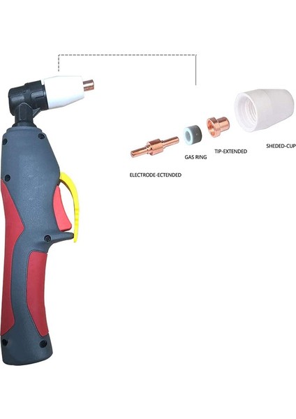 50 Adet Plazma Kesici Sarf Malzemeleri Torç Ucu Elektrot Nozulları Kiti Pt-31 Jg-40 WSD-LG40 Uyumlu Cut 50D 50 40 Plazma Kesici (Yurt Dışından) fırsatları
