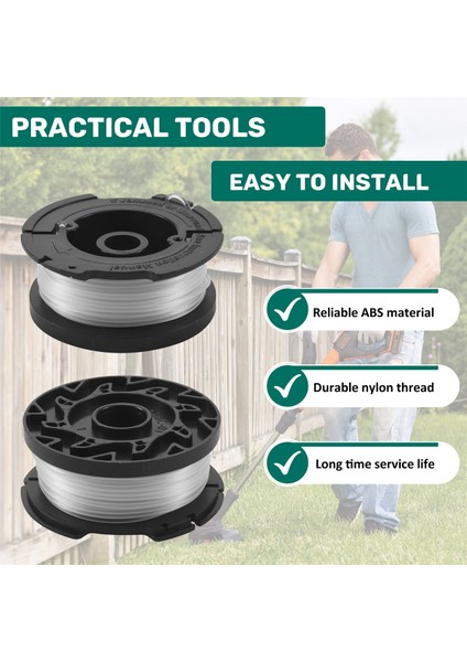 4 Adet Misinalı Çim Biçme Makinesi Çok Işlevli Otomatik Beslemeli Ot Biçme Makinesi Black+Decker AF-100-3ZP Için Yedek Makara (Yurt Dışından) indirimleri