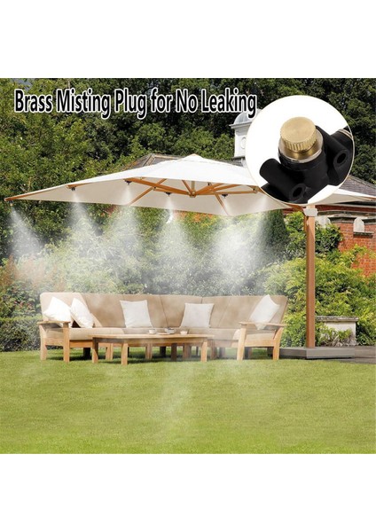 Pirinç Sisleme Nozulu Tıkacı, Yükseltilmiş Bahçe Yatağı Arka Bahçe Açık Hava Soğutma Sistemi Için Dişli Sisleme Nozulu Tıkacı 12 Adet (Yurt Dışından) fiyatları