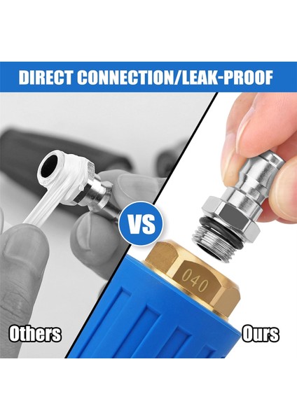 Turbo Nozul Basınçlı Yıkama Makinesi, 4000PSI Döner Güç Yıkama Nozulları (Maksimum 5000PSI) 1/4ın ve 3/8ın Hızlı Bağlantı, 4.0gpm (Yurt Dışından) modelleri