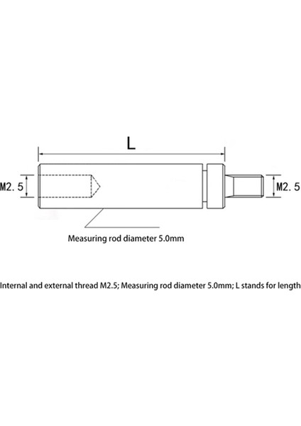 4 Adet Kadran Dijital Gösterge Hss Dia 5mm Gösterge Kadran Çubuğu Uzatma Sapı Çubuğu 25/50/75/100MM Uzunluk M2.5 (Yurt Dışından) fiyatları