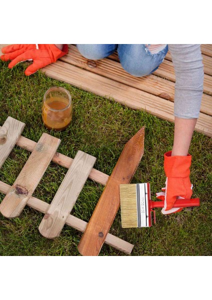 Adet Kulübe Çit Boya Fırçaları Güverte ve Ahşap Blok Boya Fırçası 4.7 İNÇ/120 mm Her Türlü Boyama Işi Için (Yurt Dışından) fırsatları