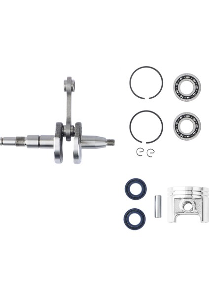 Krank Mili Krank Yatağı Yağ Contası ve 37MM Piston Segmanı Takımı Stıhl MS170 Ms 170 017 Testere Motor Motor Parçalarına Uygun (Yurt Dışından)