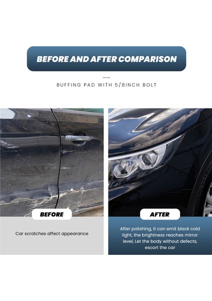 7 Inç Çift Taraflı Yün Cilalama Pedi 5/8 Inç Cıvata Yünü ile Cilalama Pedi (1 Paket) (Yurt Dışından) modelleri