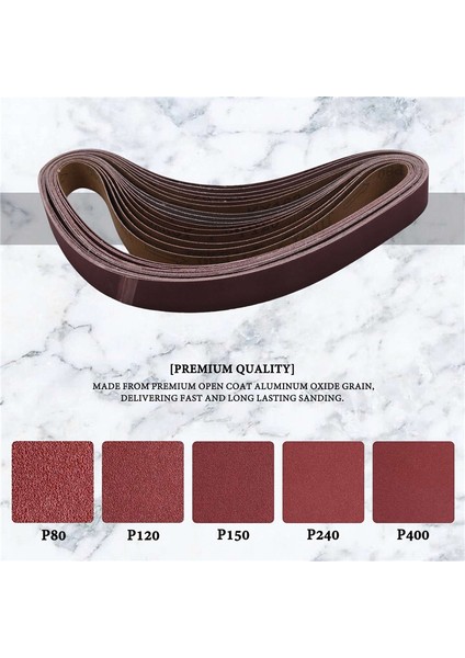 15 Adet 1X30 Inç Alüminyum Oksit Zımpara Bantları Ağır Hizmet Zımpara Bantları Bant Zımpara Için Çok Amaçlı Aşındırıcı Bantlar (Yurt Dışından) modelleri