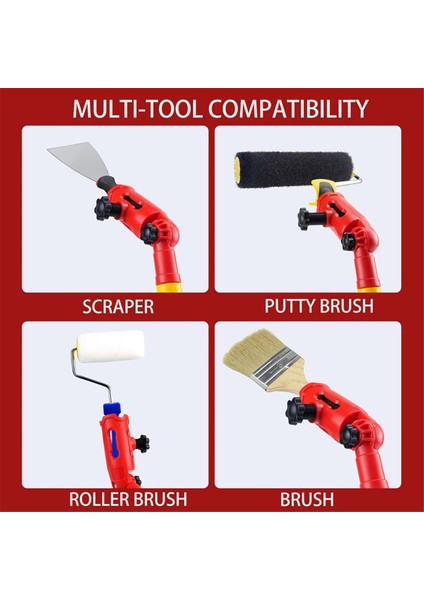 Çok Açı Boya Fırçası Uzatma Direği Seti El Tipi Boya Aleti Uzatma Bağlantı Braketi Tavan, Pencere Için Uygun (Yurt Dışından) indirimleri