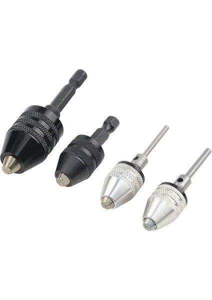 4 Adet Matkap Ucu Hızlı Değişim Adaptörü Mini 3 Çeneli Matkap Ucu Tornavida Adaptörü Elektrikli Matkap Dönüşüm Ucu Seti (Yurt Dışından)