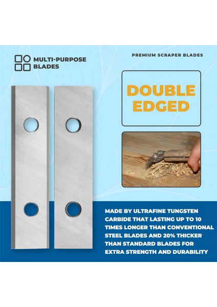 10 Adet Tungsten Karbür Kazıyıcı 50X12X1.5MM Çift Taraflı Ağır Hizmet Kazıyıcı Boya Çıkartmalarının Çıkarılması Için Yedek Bıçaklar (Yurt Dışından) fırsatları