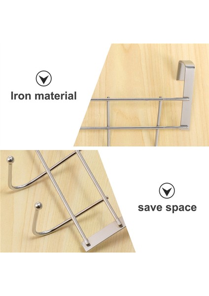 Kapı Üstü 5 Kanca Ev Banyo Düzenleyici Raf Giysi Mont Şapka Havlu Askısı Paslanmaz Çelik Iyi Yük Taşıma (Yurt Dışından) fiyatları