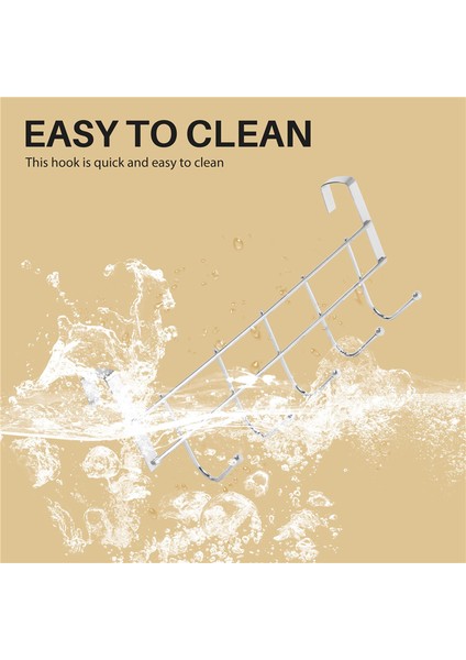 Kapı Üstü 5 Kanca Ev Banyo Düzenleyici Raf Giysi Mont Şapka Havlu Askısı Paslanmaz Çelik Iyi Yük Taşıma (Yurt Dışından) fırsatları