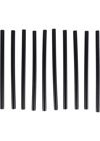 10 Adet Sıcak Eriyen Tutkal Yapıştırıcı Çubukları 150X7MM Siyah (Yurt Dışından)