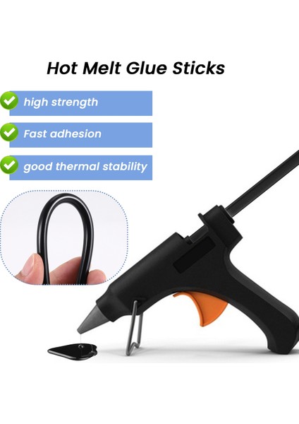 10 Adet Sıcak Eriyen Tutkal Yapıştırıcı Çubukları 150X7MM Siyah (Yurt Dışından) indirimleri