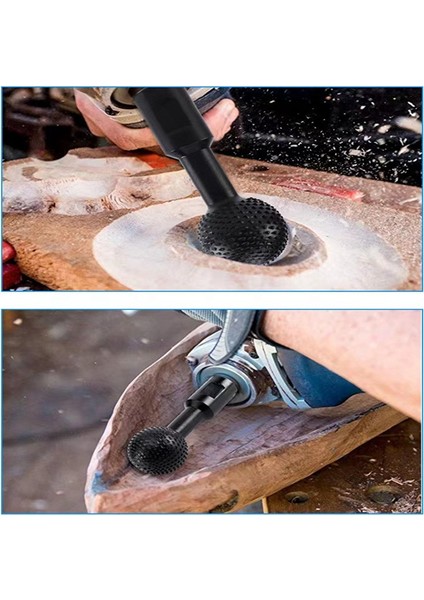 Ball Gouge Küresel Mil Şekilli Ahşap Gouge Güç Oyma Ataşmanı 115/125 Açı Taşlama Makinesi 25MM Kafa (Yurt Dışından)