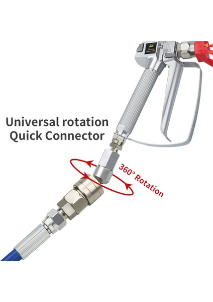 Havasız Düz Hortum Döner Bağlantı Parçası Evrensel 360 Hızlı Bağlantı Parçaları Hava Hortumu Hızlı Bağlantı Parçası Havasız Boya Spreyi (Yurt Dışından) fırsatları