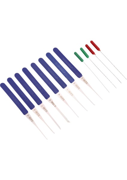 12 Adet Mavi Kilit Açma Kırık Anahtar Çıkarma Oto Çilingir Aleti Anahtar Çıkarıcı Donanım Paslanmaz Çelik Saplı Kendin Yap El Aletleri (Yurt Dışından)