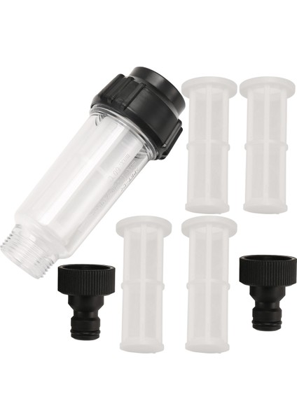 Su Filtresi Bahçe Hortumu, 3/4 Inç Su Ön Filtresi Su Filtresi Seti 5 Filtre Eklentisi + 2 Hızlı Adaptör (Yurt Dışından) fiyatları