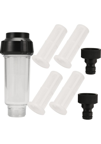 Su Filtresi Bahçe Hortumu, 3/4 Inç Su Ön Filtresi Su Filtresi Seti 5 Filtre Eklentisi + 2 Hızlı Adaptör (Yurt Dışından) modelleri