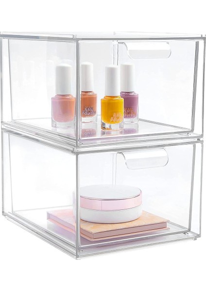 2 Adet K Kupası Düzenleyici Kahve Pod Saklama Kabı Yığılabilir Çekmeceler Krema Şeker Kahve Barı Düzenleyici (Yurt Dışından)