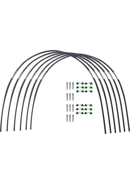 Bahçe Sera Çember Seti, Bahçe Katlanır Fiber Direk Seti, Kemer Sera Dikim Tüneli Braketi (Yurt Dışından)