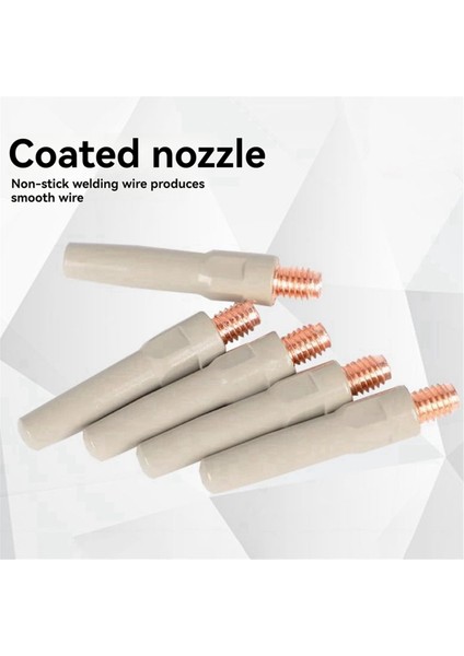 10 Adet Kaplamalı Iletken Nozul, Iki Yönlü Kaynak Iletken Nozul, Tel Tıkanıklığı Yok ve Kaynak Cürufu Yok 8.8X45X1.2 (Yurt Dışından) modelleri