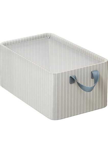 Bej Çizgili Katlanır Metal Çerçeve Giysi Saklama Kutusu Büyük Kapasiteli Pantolon Saklama Kutusu (Yurt Dışından)