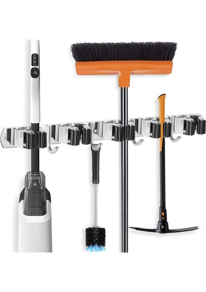 Süpürgelik Paspas Askısı Duvara Monte Metal Organizasyon Garaj Depolama Sistemi Bahçe Mutfak Alet Düzenleyici (Yurt Dışından)