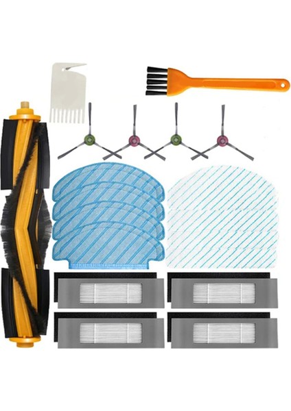 Yeedi Vac Hibrit/vac Max/vac 2/vac 2 Pro/vac Istasyonu Robot Vakum Yedek Parçaları Ana Yan Fırça Hepa Filtre Paspas Bezi (Yurt Dışından)