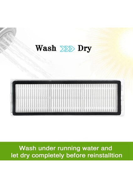 5 Adet Yıkanabilir Paspas Bezi Hepa Filtre Xiaomi Mijia Pro STYTJ06ZHM Robotlu Süpürge Yedek Yedek Parça (Yurt Dışından) fiyatları