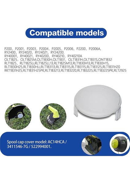 AC14HCA Makara Kapağı, Ryobi 18V, 24V, 40V Akülü Düzelticiler Için Yedek Makara Kapağı, P2000 P2005 P2006 Için Makara Kapağı (Yurt Dışından) indirimleri