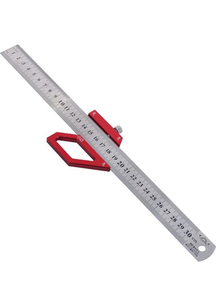 Ahşap Işleme Çizici Merkez Bulucu Konumlandırma Bloğu Çelik Cetvel Çizgi Işaretleme Ölçer Düzeni 45/60/90 Derece Açı Çizici B (Yurt Dışından)