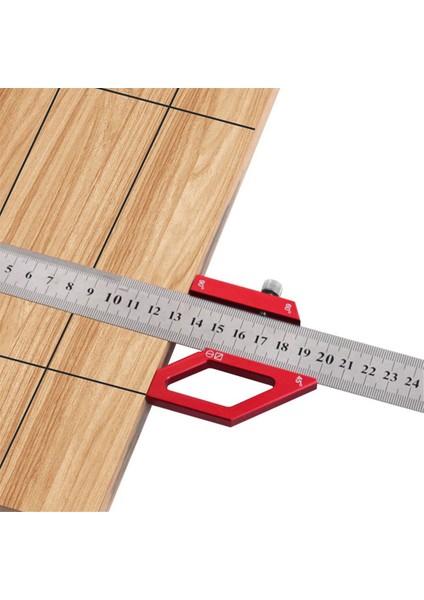 Ahşap Işleme Çizici Merkez Bulucu Konumlandırma Bloğu Çelik Cetvel Çizgi Işaretleme Ölçer Düzeni 45/60/90 Derece Açı Çizici B (Yurt Dışından) fırsatları