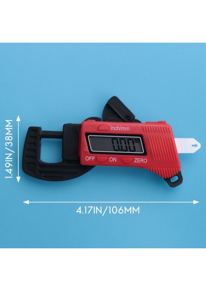 0-12.7mm Plastik Karbon Fiber Kompozitler Dijital Kalınlık Kaliper Mikrometre Ölçer (Yurt Dışından)