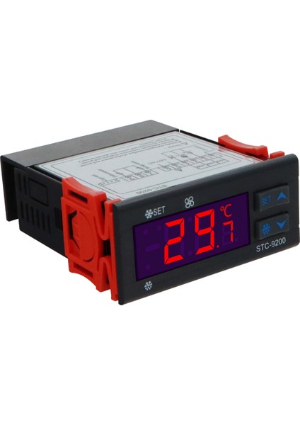 STC-9200 Dijital Sıcaklık Kontrol Cihazı Termoregülatör Soğutma Defrost Fan Alarm Fonksiyonu Ac 220V (Yurt Dışından)