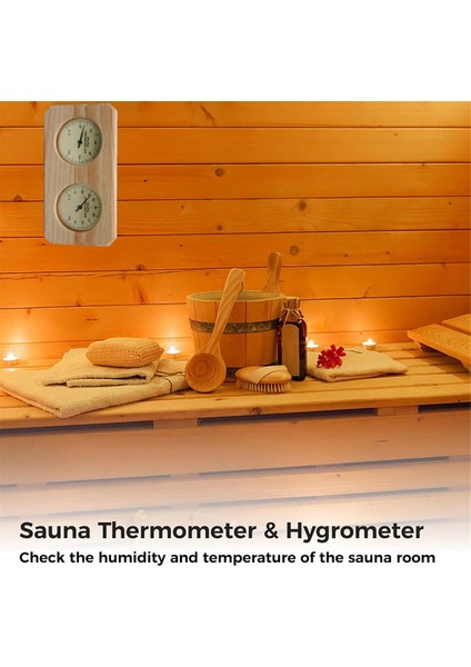 Sauna Termometresi Fahrenheit Higrometre Ölçer 2'si 1 Arada Kapalı Ev Sauna Termostatı, Geleneksel Sauna, Varil Veya Dış Mekan Için (Yurt Dışından) indirimleri