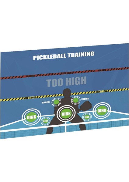 Pickleball Eğitim Uygulama Duvar Çıkartmaları Pickleball Dink Pad Uygulama Tahtası Poster Rebounder Eğitim Yardımı (Yurt Dışından) fiyatları