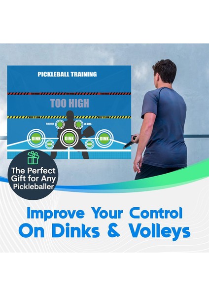 Pickleball Eğitim Uygulama Duvar Çıkartmaları Pickleball Dink Pad Uygulama Tahtası Poster Rebounder Eğitim Yardımı (Yurt Dışından) modelleri