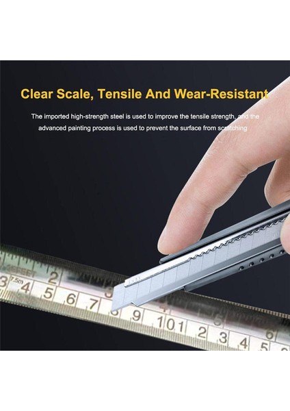 Xuanshı 5m Yüksek Hassasiyetli Ölçüm Aletleri Ev Kalınlaştırıcı Korozyon Önleyici Su Geçirmez Bant Cetvel A4N4 Ölçme ve (Yurt Dışından) indirimleri