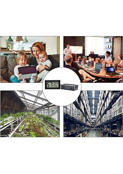 5 Paket Mini Dijital Termometre Higrometre, Iç Mekan Dijital Sıcaklık Nem Ölçer Metre LCD Ekran (Yurt Dışından) fiyatları