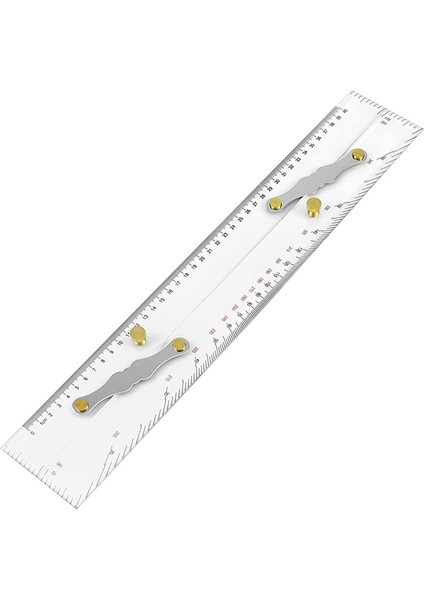 Deniz Paralel Cetveli Şeffaf Teraziler, Çekmek Için Haritalama Noktaları Paralel Cetvel 450MM, Deniz Haritaları Tekne Için Paralel Cetvel (Yurt Dışından)