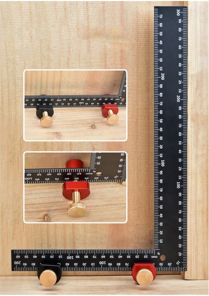 Kart Tenon Açı Cetveli Yardımcı Kelepçe Dik Açı Cetveli Merdiven Ölçer Ağaç Işleme Masası Sınır Bloğu Masa Durdurucu A (Yurt Dışından) fiyatları
