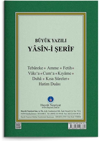 41 Yasin-I Şerif Cüzü Çanta Boy (Büyük Yazılı) modelleri