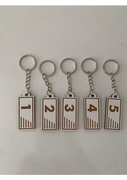 Anahtarlık Maskot Numaralık 5'li