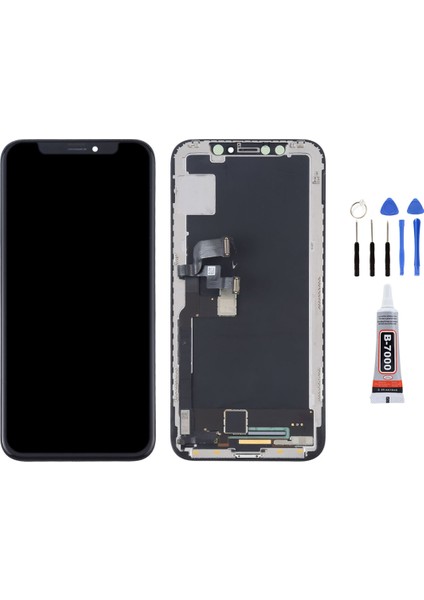 Iphone x OLED Uyumlu Ekran LCD Dokunmatik Tamir Seti Hediyeli