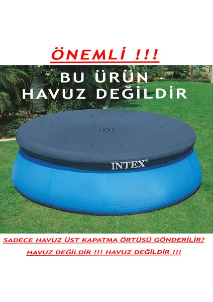 Havuz Örtüsü 366 cm Çapındaki Easy Havuzlar Için Havuz Üst Kapatma Örtüsü / Bestway&intex Uyumlu
