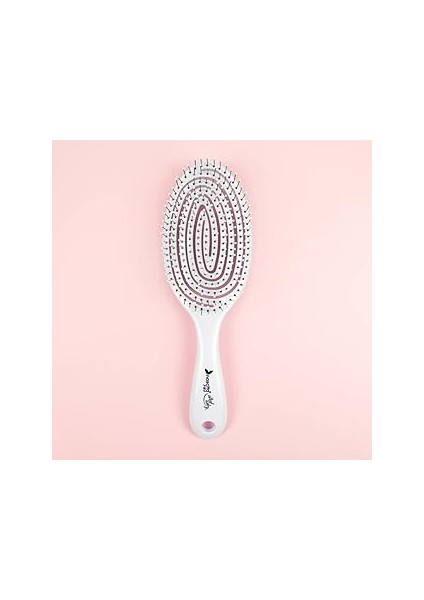 Pro Üç Boyutlu Oval Saç Fırçası-03 Beyaz 1 Paket(1 x 1 Adet)