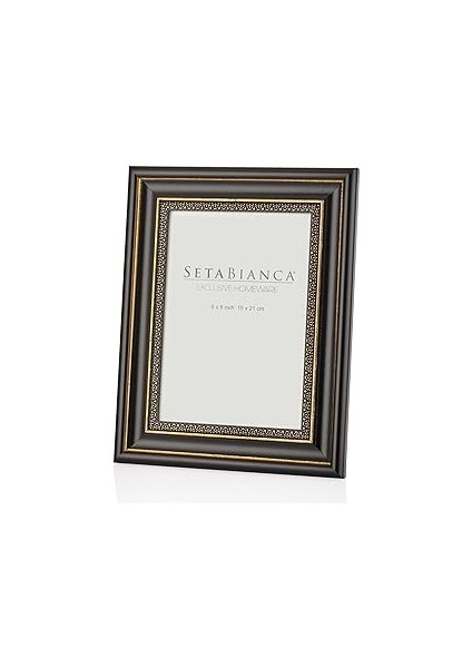 Setabianca Seta Frame Black Gold Lace 13 * 18 cm