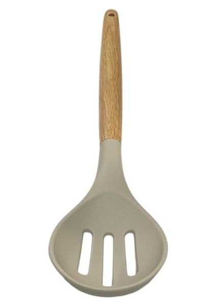 Bambu Saplı Silikon Delikli Kaşık 32 cm SMG005